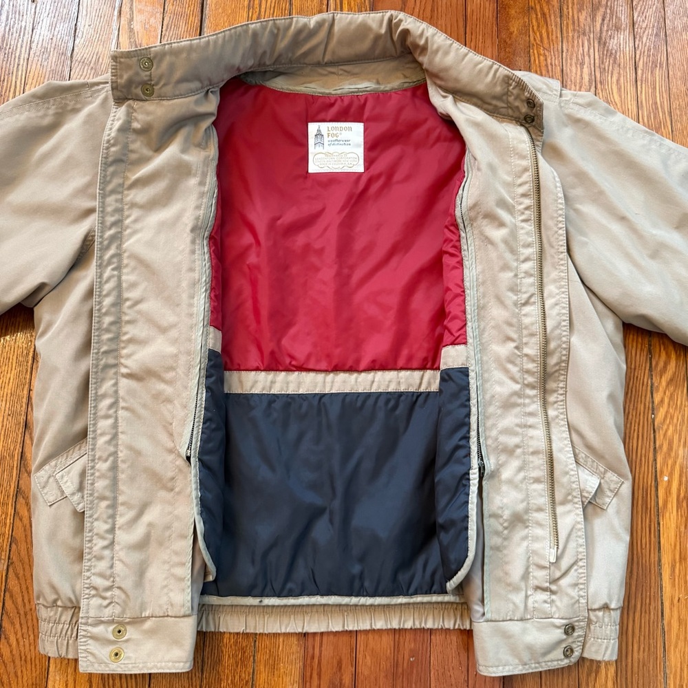 80โs London Fog Vintage Jacket w/ Removable Liner - Picture 3 of 16